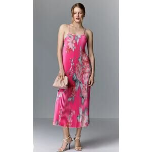 L'IDÉE Pink Floral Ete Dress Size 10